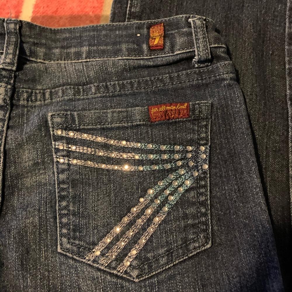 7FAM “A Pocket” Bejeweled Jeans - Picture 9 of 9
